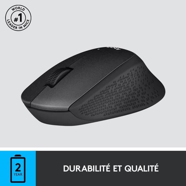 Mus - Trådlös - Logitech - M330 Silent Plus - Svart - Tyst