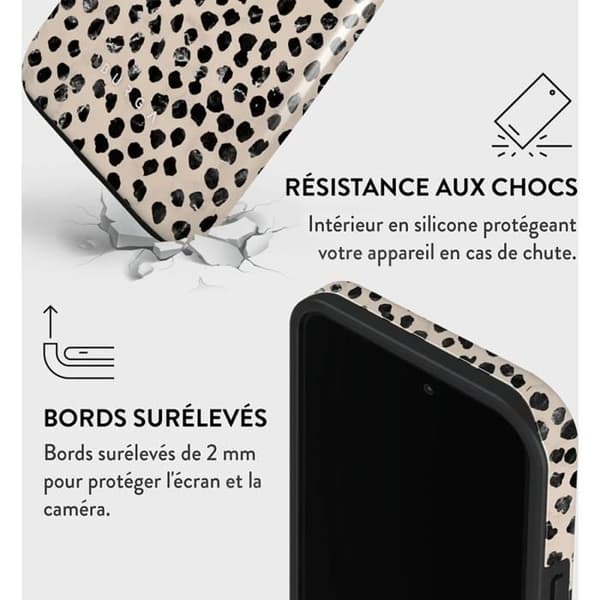 Coque - BURGA - Mandel Latte - iPhone 14 Pro Max - Stötsäker - Optimal skydd Svart