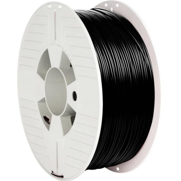 Verbatim ABS filament - Svart RAL 9017 - 1,75 mm - 1 kg - Hög styvhet och glans