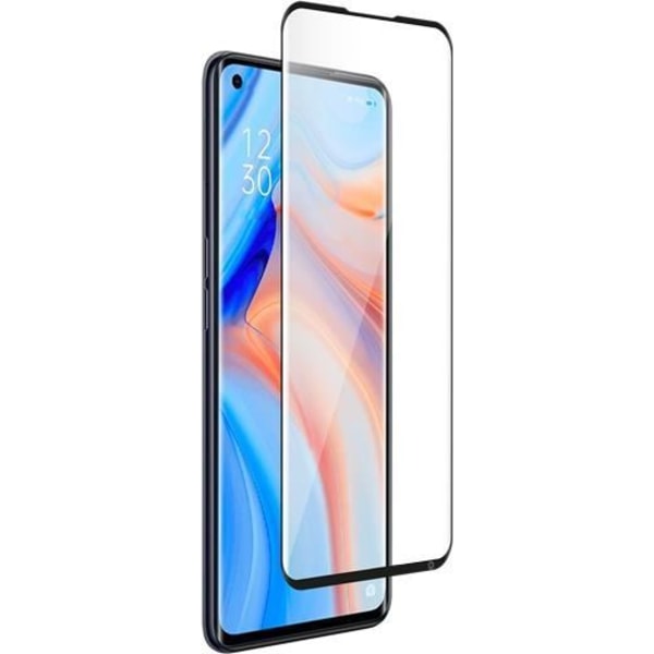 Original 2.5D hærdet glas skærmbeskytter med livstidsgaranti til Oppo Reno 4 Force Glass