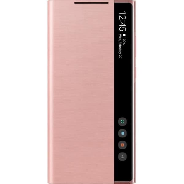 Etui Clear view bronze Note20