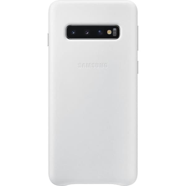 Samsung läderfodral S10 - Vit Vit