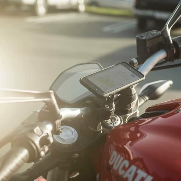 Telefonstöd - SP Connect - Moto Bundle - Samsung Note 20 - Snabbfäste - Svart/vit Svart vit