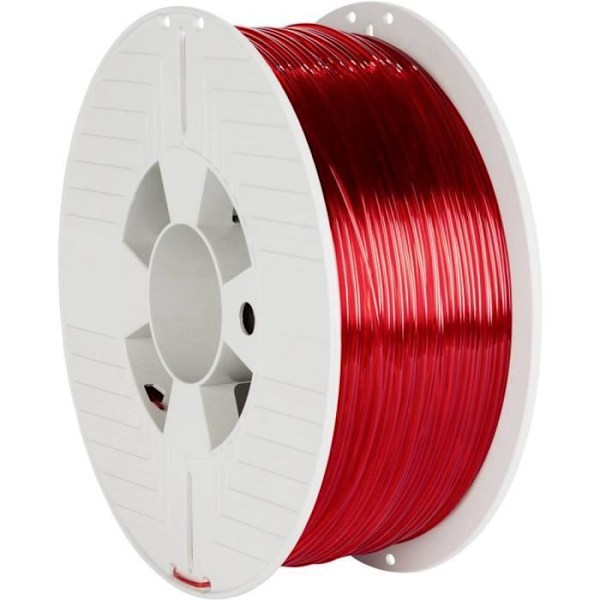 Ordret filament 55054 PETG 1,75 mm 1 kg rød (gennemsigtig) 1 stk.