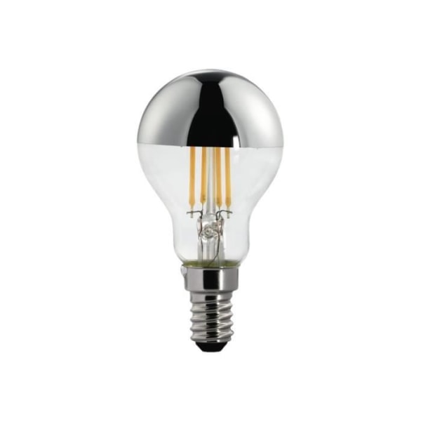 Xavax LED-lampa form: G45 E14 4 W (35 W motsvarande) klass A++ varmvitt ljus 2700 K silver