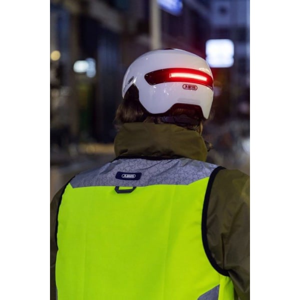 Abus cykelhjälm - 66843 - Urban Helmet HUD-Y - Magnetisk, uppladdningsbar LED-lampa bak med magnetfäste