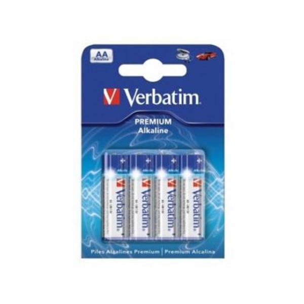 Paket med 4 Verbatim Premium LR6 Mignon AA-batterier