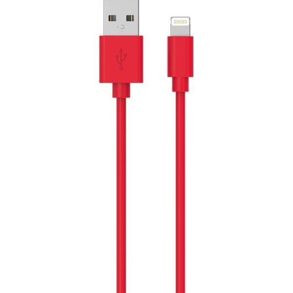 1 meter Red Lightning Wow USB/USB laddnings- och synkkabel