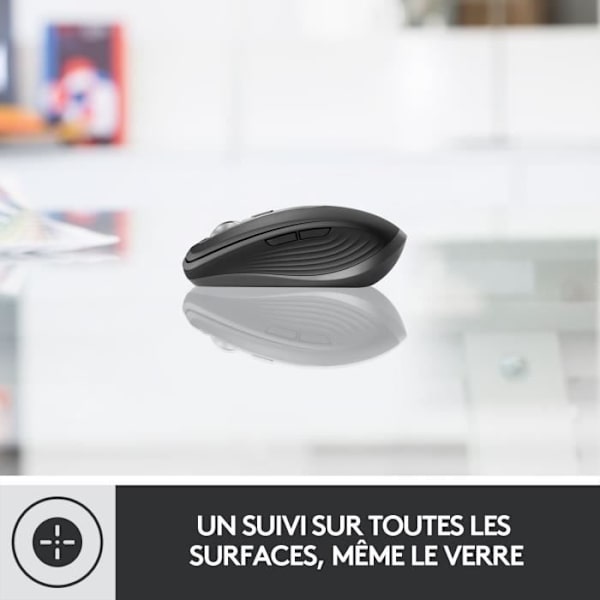 Trådlös mus - Logitech - MX Anywhere 3 - Ergonomisk - Bluetooth - USB - Grafit
