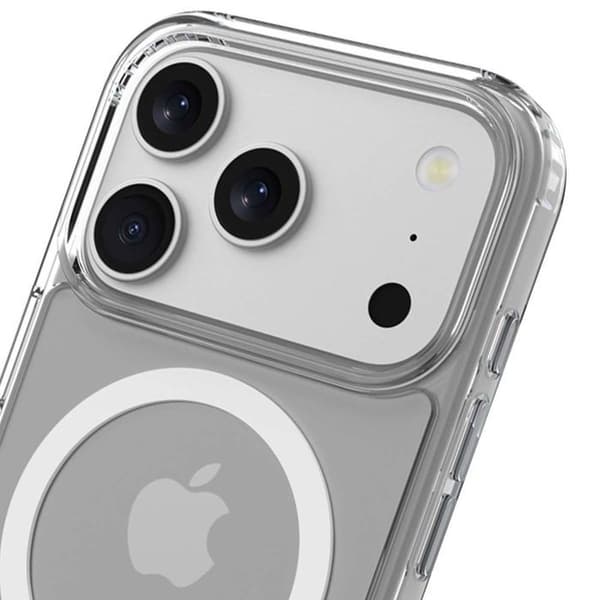 Coque MagSafe - JUST IN CASE - iPhone 17 Pro Max - TPU Resistenta - Höjda kanter - Transparent Vit
