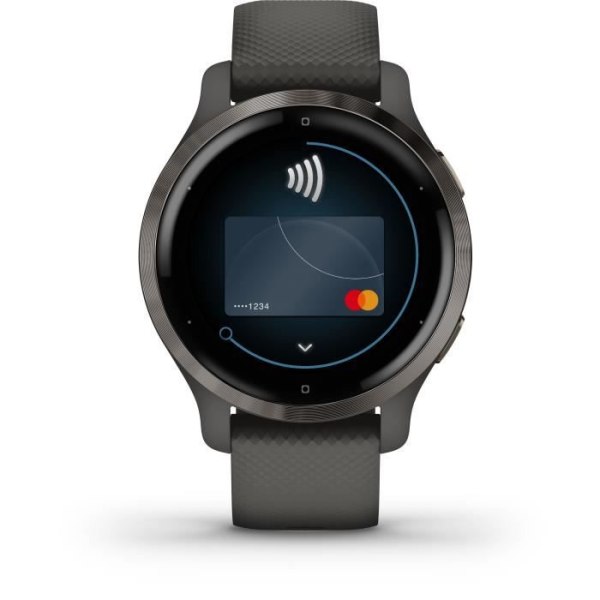 GARMIN Venu 2S - GPS smartwatch - Grå - Mörkgrå rem