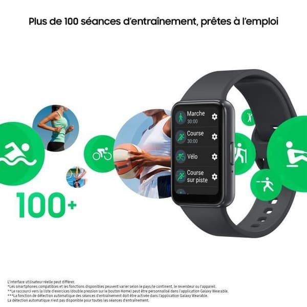 SAMSUNG Galaxy Fit 3 Connected Armband Grå Grå
