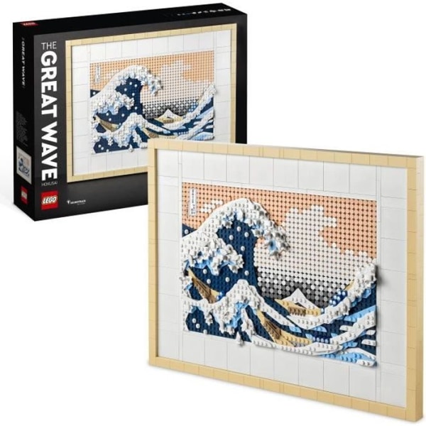 LEGO® ART 31208 Hokusai – Den stora vågen, japansk väggdekoration, kreativ fritid, vuxna