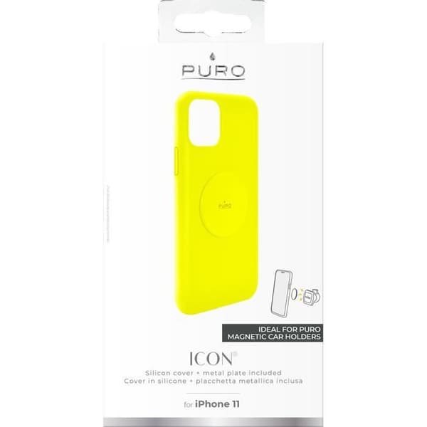 Coque - Puro - iPhone 11 - Semi-rigide - Jaune - Kompatibel med iPhone 11 Gul