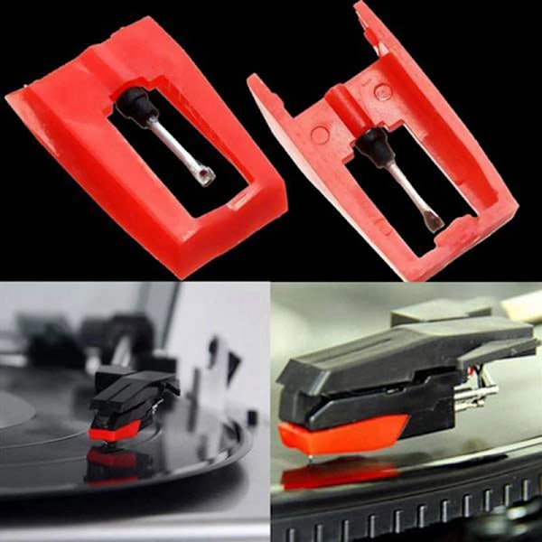 4 pieces Plate Player Needles, Universal Replacement Stylus Needles Replacement Stylus Needles for Vinyl Plate Player