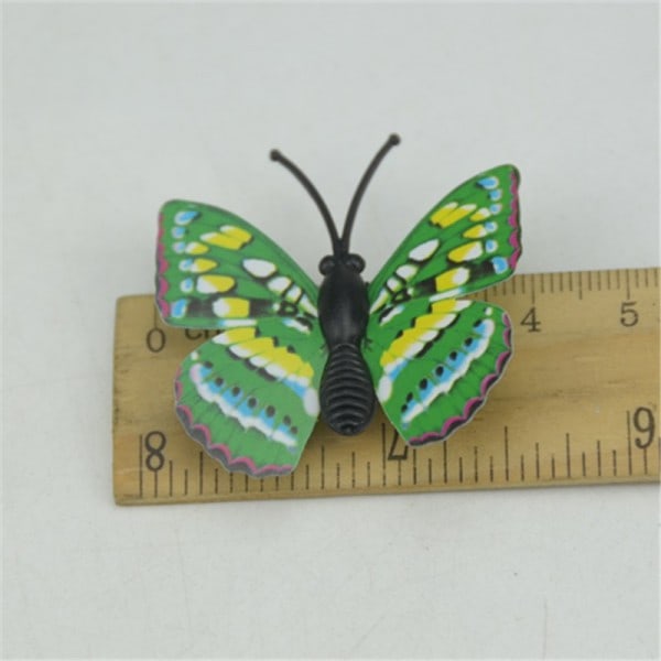 12kpl monivärinen magneetti 3D PVC kukka perhonen seinä tarrat