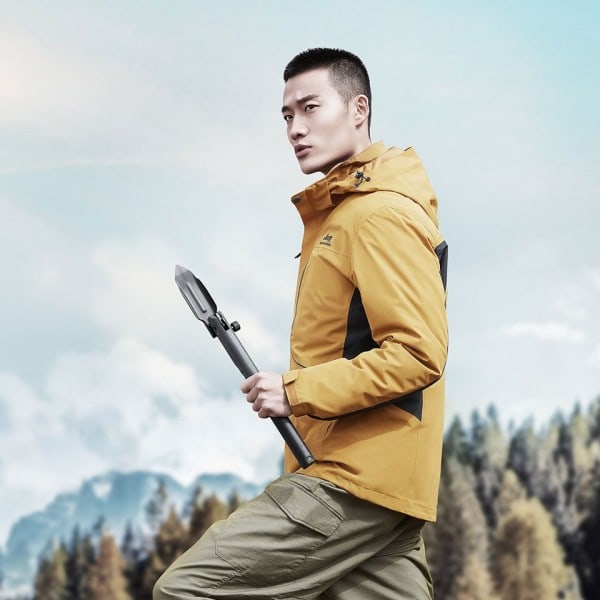 Utomhus Multi funktionell Spade 7 i 1 Camping Foldning Spade Överlevnadsverktyg