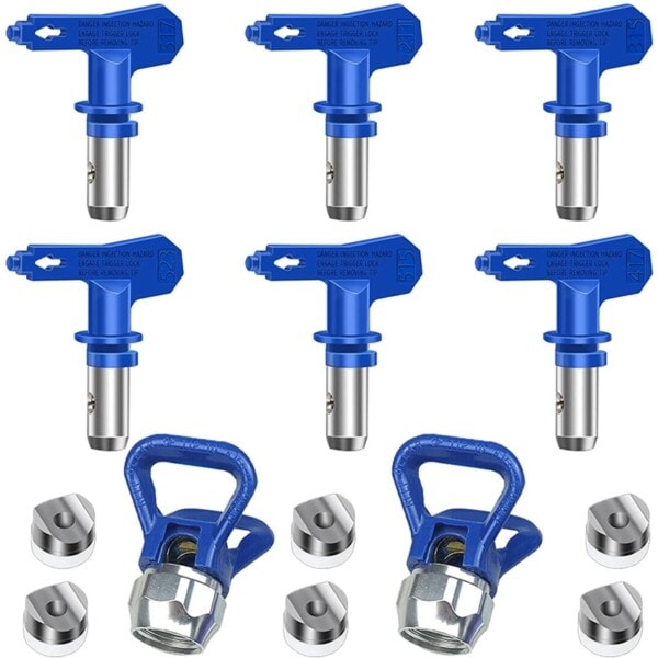 Airless Paint Munstycken Set,Reversible Spray Sprays Airless Paint Sprayer Munzzle Tips