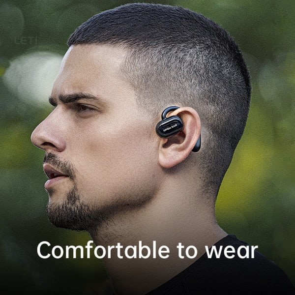 Åpne Ear Hodetelefoner TWS True Trådløse Earplus with Earkroker Bluetooth Bone Conduction Earphone handsfree