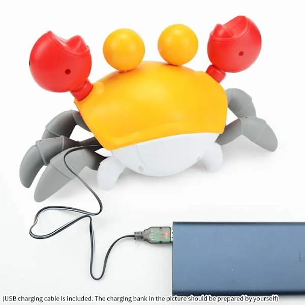 Sensing Crawling Crab.Tummy Time Baby Toys.Interactive Waling Dancing Toy with Music Ljud och Lights