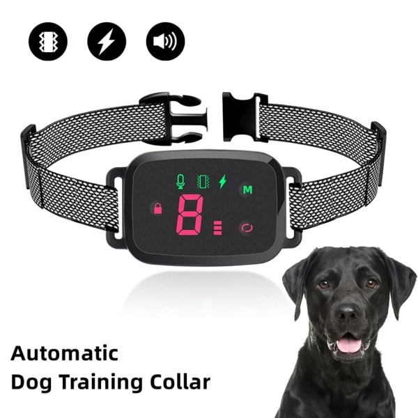 Smart Automatisk Anti Skall Hund halsband HD Digital Display IP67 Vattentät halsband