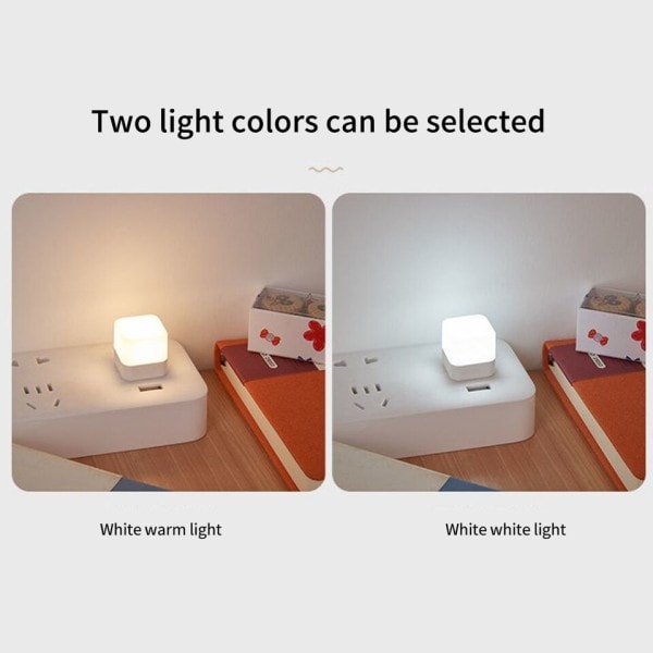 USB pieni yö valo LED silmäsuoja neliö luku valo