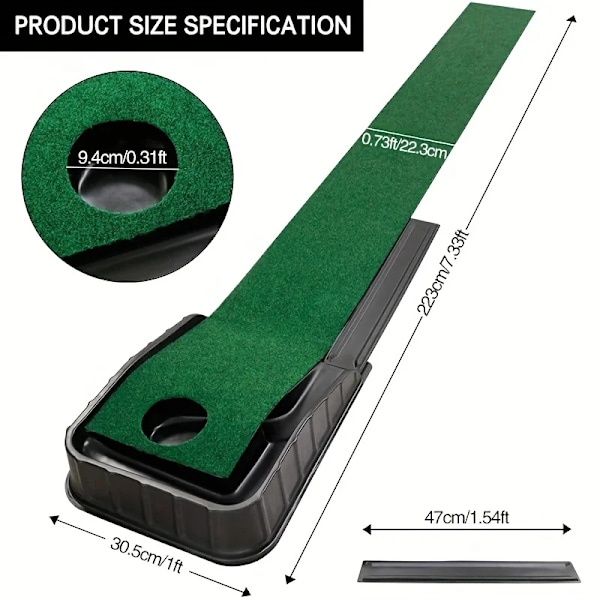 Utomhus inomhus övning matta putter motionär Golf putting