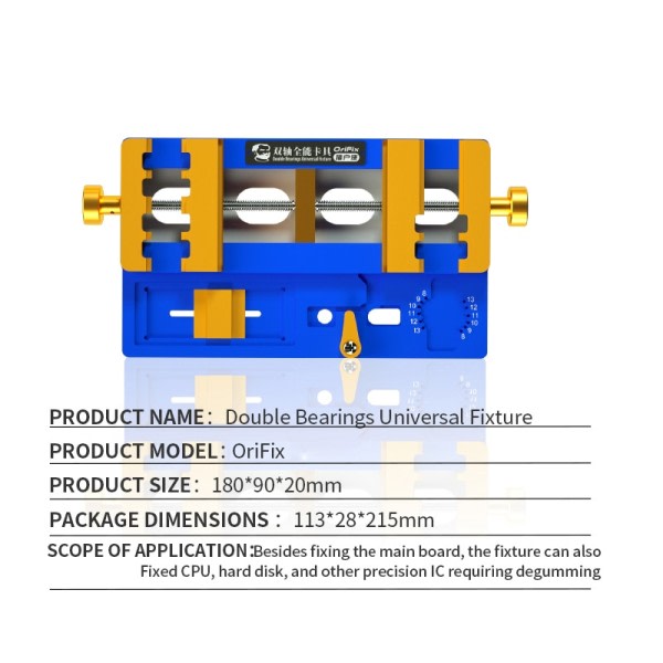 Dobbel lager Universal Fixtur PCB Holder For Mobil Telefon Hovedkort IC Chip