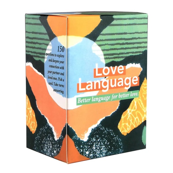 Kärlek språk kort spel bräda spel 150 konversation startare frågor för par anslutningar partner datum natt förhållande
