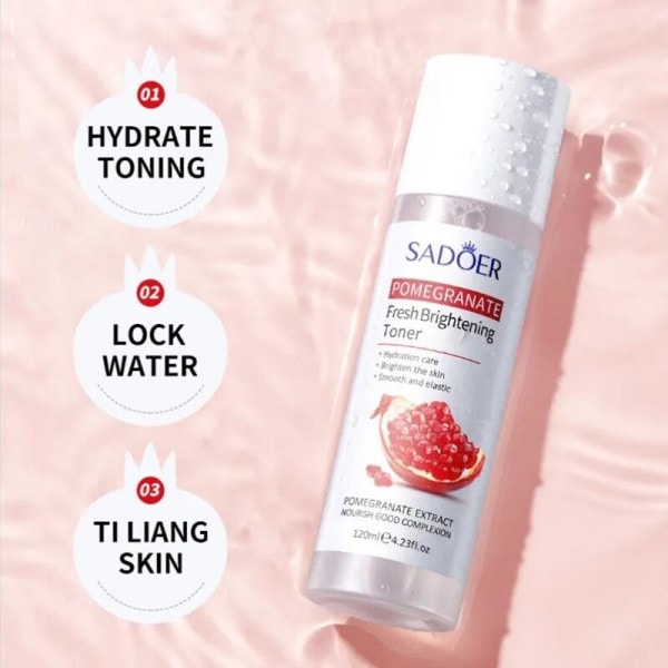 Naturlig granatäpple Toner Mörka Fläckar Ansikts Toner, Fläckar Radergummi Fläckfri Hud
