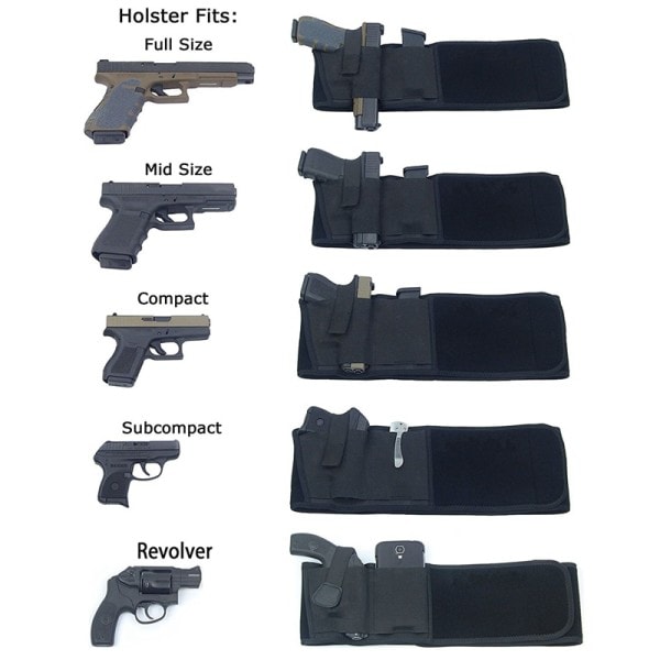 Taktisk bælte hylster militær pistol hylstre elastisk bredt bælte udendørs jagt bærbar skjult pistol hylster
