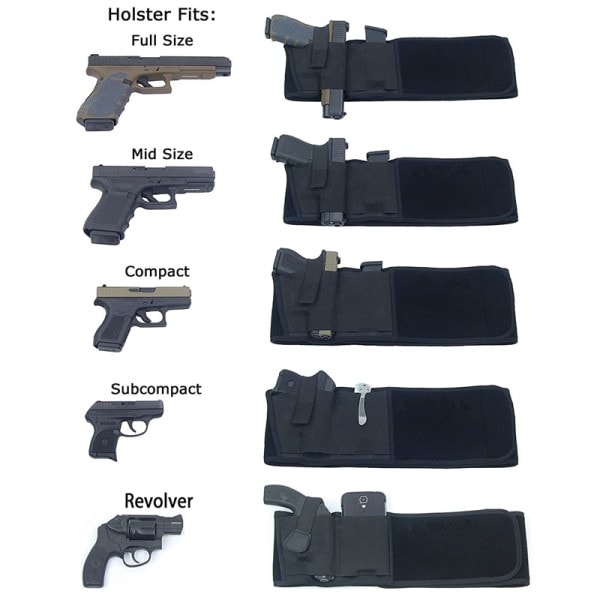 Taktisk belte hylster militært pistol hylster elastisk bredt belte utendørs jakt bærbar skjult pistol hylster