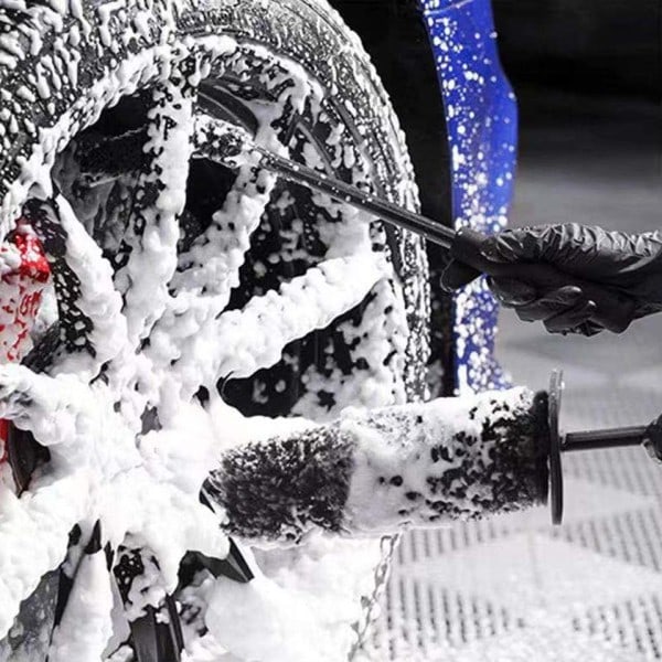 Mikrokuitu Premium pyörät harja luistamaton kahva helppo puhdistus vanteet puolat pyörä piippu & jarru satula auto kuitu harja