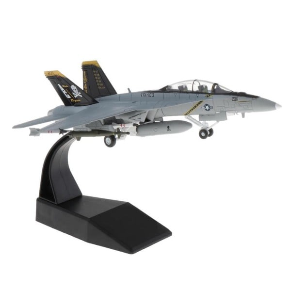 1/100 Scale F/A-18 Strike Fighter Plane Diecast Näyttö malli jalustalla