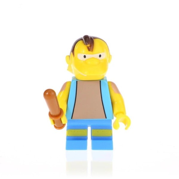 Tecknad The Simpsons Anime Mini Action Figurer Gör-det-själv Församling Byggnadsblock Utbildningsmodell leksaker