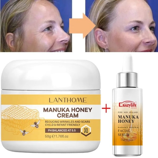 Honning Guld Ansigt Serum Reparation Essence Fugtgivende Olie Kontrol Shrink porer Og Lifing Anti-rynke Ansigtscreme
