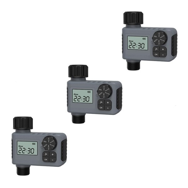 Hage Vanning Enkeltuttak Slange Vanning Timer,1, Sort Med LCD Skjerm