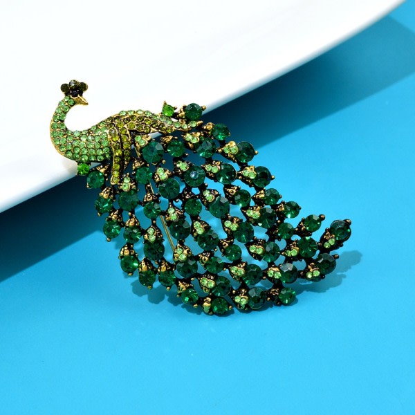 Peacock Rintakorut naisille Eläin neula Elegantti asusteet