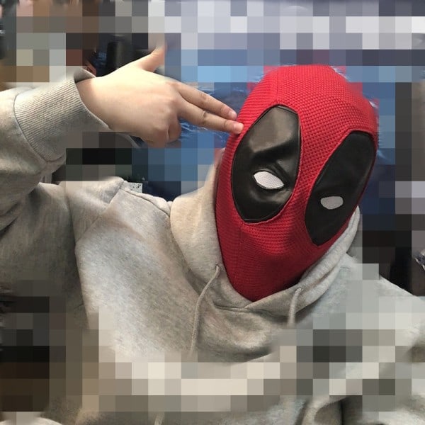 Wade Winston Wilson Cosplay Nylon Mask Huvudbonader Stickad Bomull Mesh Hjälm Halloween Party