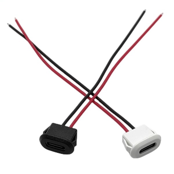 USB Typ C Anslutning Jack Kvinna Typ-C Med kort spänne 3A Hög Ström Snabb Laddning Jack Port USB-C Laddare Plug Socket