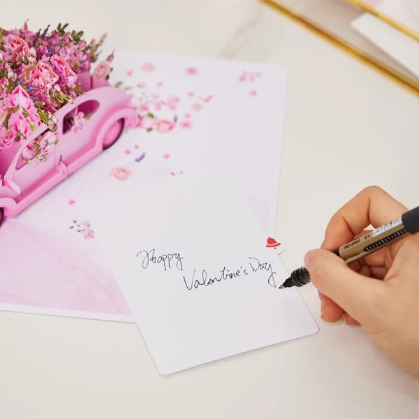 Ystävänpäivä Kortit Kaunis Kukka Karavaani Onnittelu kortti Ystävänpäivä's päivä lahja