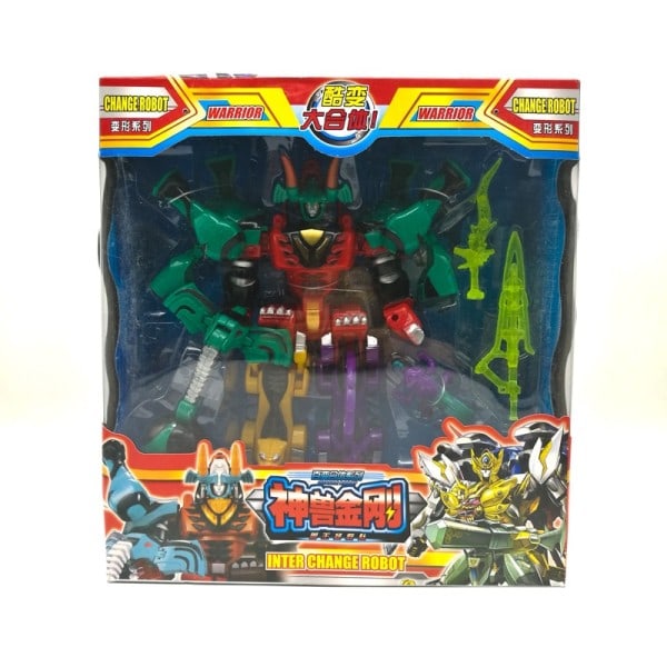 Transformation Dinosaur Robot Action Figurer 5 i 1 Saml Dinozords Ranger Megazord Børn Legetøj