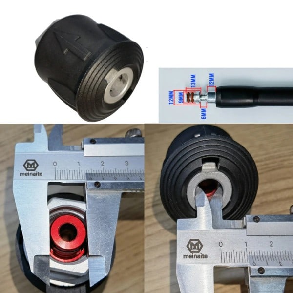 Høj tryk vasker udløb slange adapter slange stik spray vand pistol led bil tilbehør