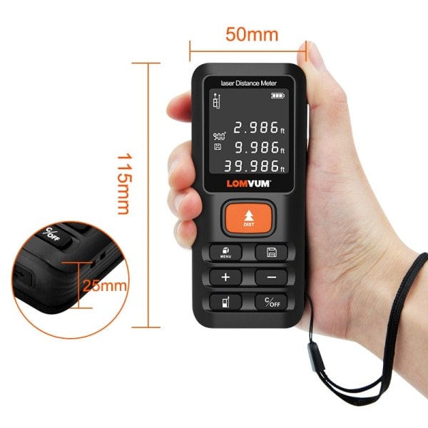 Mål Tape Laser Lineal Afstandsmålere Digital Afstand Meter Måler Rangemåler Lazer Metreler