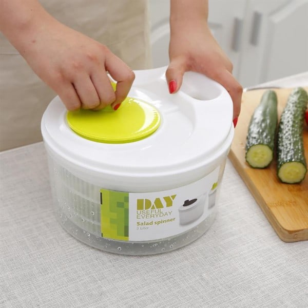 Sallad Spinner Sallat Grönt Tvättmaskin Torktumlare Avlopp Crisper Sil