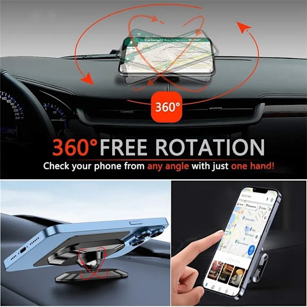Magnetisk Bil Telefon Holder Stativ Mobil Cell Air Vent Magnet Mount