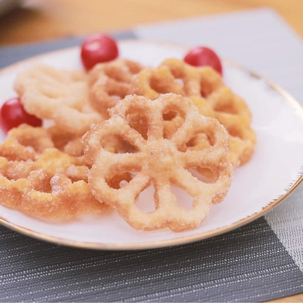 Støpe Rosett Jern Mugg Sett 5/7stk Bunuelos Mugg Med Håndtak Timbale Konditor Verktøy Achappam Cookie Maker