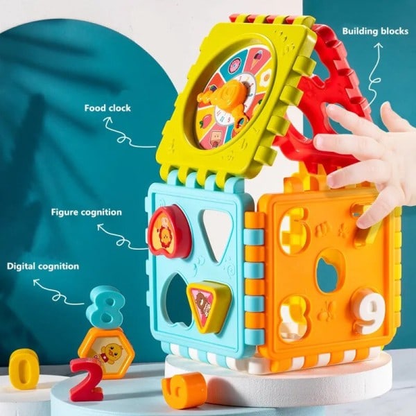 Gutter Jenter Shape Matching Nummer Sorter Spill Baby Montessori Pedagogisk Leker