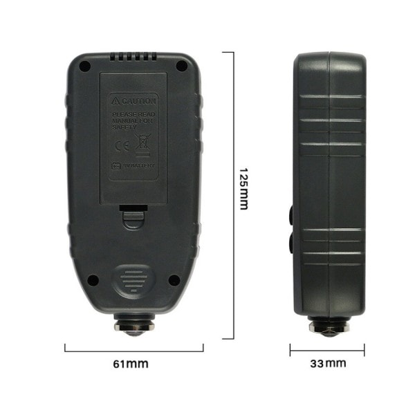1Beläggning tjocklek mätare hög precision järn aluminium dubbel användning fordon färg film tjocklek testare