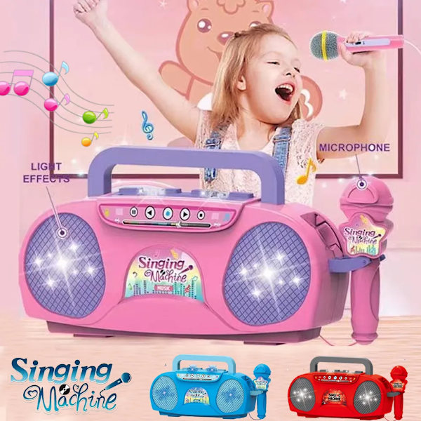Mikrofoni karaoke kone musiikki instrumentti lelut valolla sisä ulko matka opetuslelu